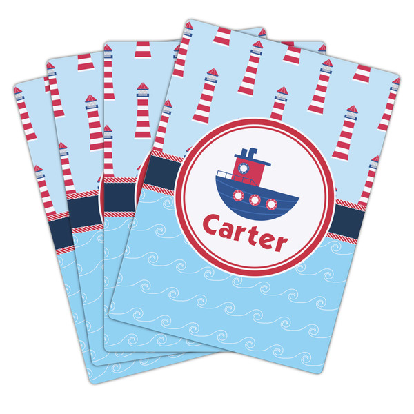 Light House & Waves Playing Cards - Hand Back View