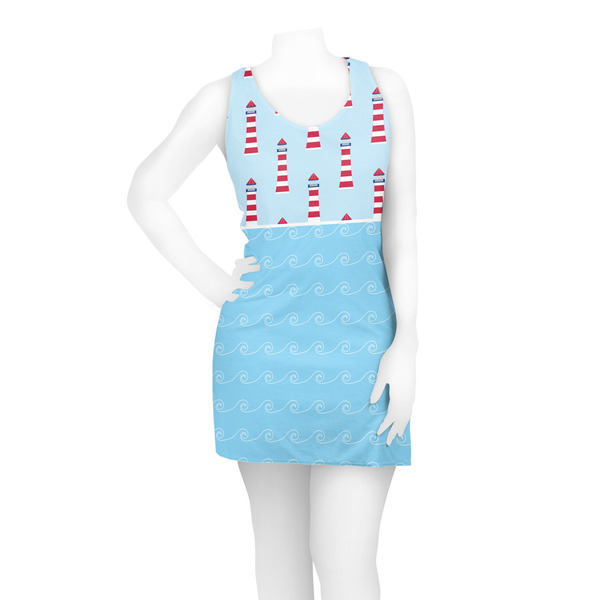 Light House & Waves Racerback Dress - On Model - Front