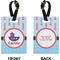Light House & Waves Rectangle Luggage Tag (Front + Back)