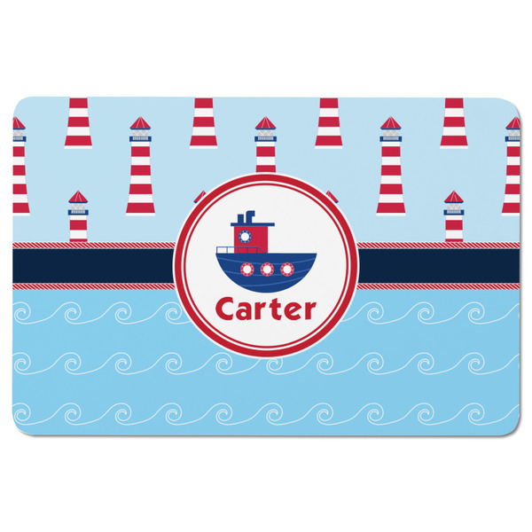 Light House & Waves Rectangular Fridge Magnet - FRONT