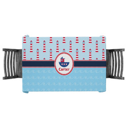 Light House & Waves Tablecloth - 58"x58" (Personalized)