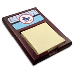 Light House & Waves Red Mahogany Sticky Note Holder (Personalized)