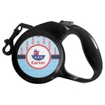 Light House & Waves Retractable Dog Leash - Small (Personalized)