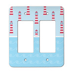 Light House & Waves Rocker Style Light Switch Cover - Two Switch