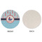 Light House & Waves Round Linen Placemats - APPROVAL (single sided)