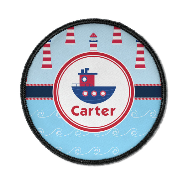 Light House & Waves Round Patch