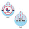 Light House & Waves Round Pet Tag - Front & Back