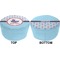 Light House & Waves Round Pouf Ottoman (Top and Bottom)