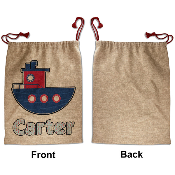 Light House & Waves Santa Bag - Approval - Front