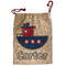 Light House & Waves Santa Sack - Front (Personalized)