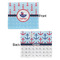 Light House & Waves Security Blanket - Front & Back View
