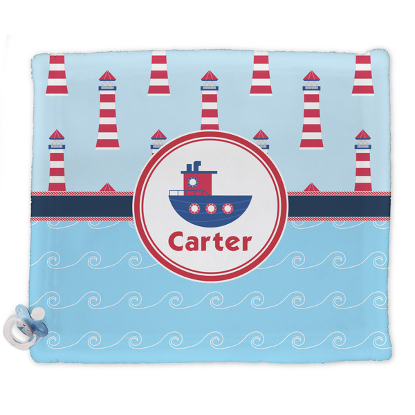 Custom Light House & Waves Security Blanket - Single Sided (Personalized)
