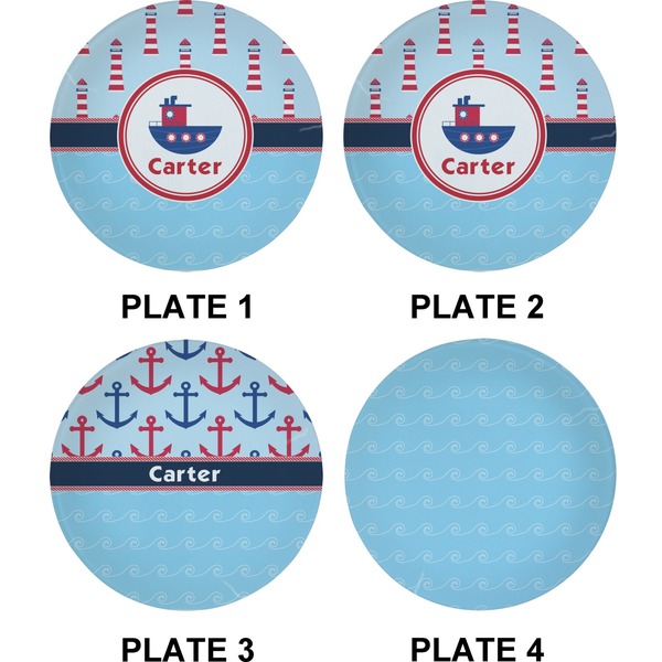 Light House & Waves Set of Appetizer / Dessert Plates (Approval)