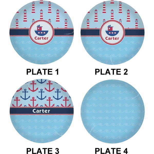 Light House & Waves Set of Lunch / Dinner Plates (Approval)