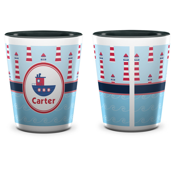 Light House & Waves Shot Glass - Two Tone - APPROVAL
