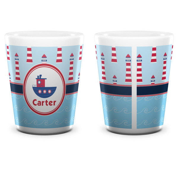 Light House & Waves Shot Glass - White - APPROVAL