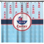 Light House & Waves Shower Curtain - Custom Size (Personalized)