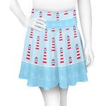 Light House & Waves Skater Skirt - X Small