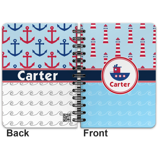 Light House & Waves Spiral Journal 5 x 7 - Apvl