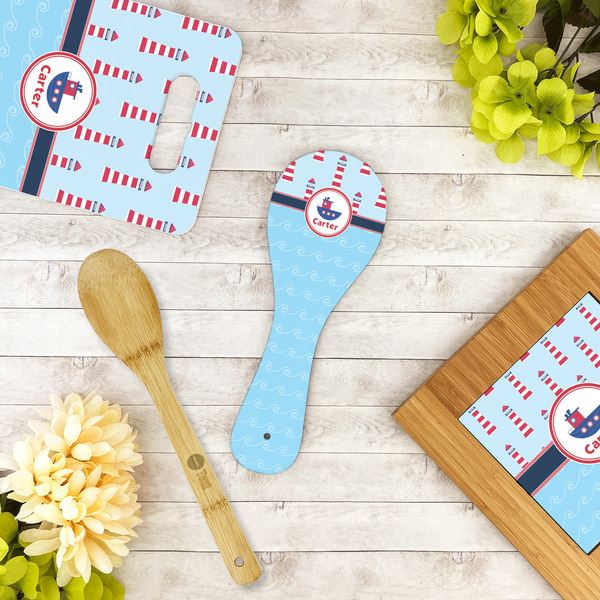 Light House & Waves Spoon Rest Trivet - LIFESTYLE