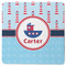 Light House & Waves Square Rubber Backed Coaster (Personalized)