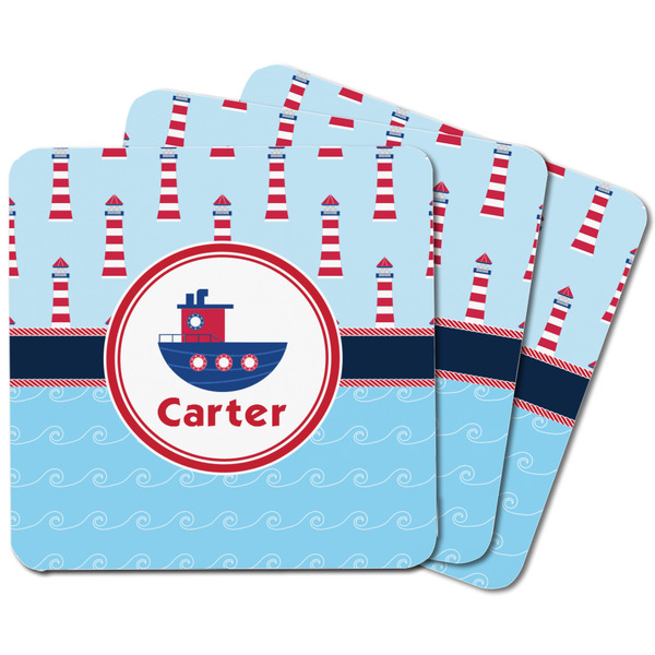 Light House & Waves Square Fridge Magnet - MAIN