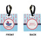 Light House & Waves Square Luggage Tag (Front + Back)
