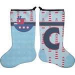 Light House & Waves Holiday Stocking - Double-Sided - Neoprene (Personalized)