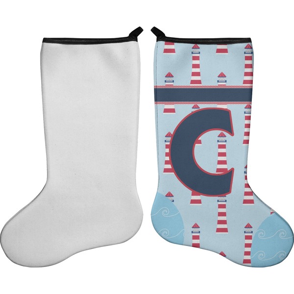 Light House & Waves Stocking - Single-Sided - Approval