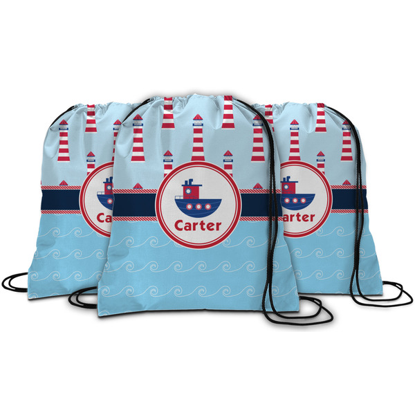 Light House & Waves String Backpack - MAIN