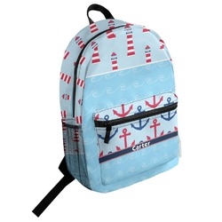 Light House & Waves Student Backpack (Personalized)