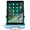 Light House & Waves Stylized Tablet Stand - Front with ipad