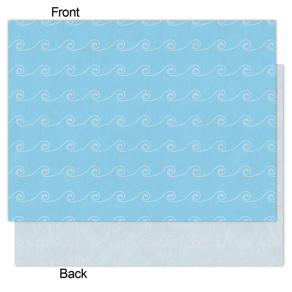 Light House & Waves Tissue Paper - Lightweight - Medium - Front & Back