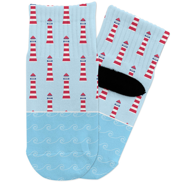 Custom Light House & Waves Toddler Ankle Socks