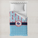 Light House & Waves Toddler Duvet Cover w/ Name or Text