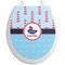 Light House & Waves Toilet Seat Decal