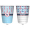 Light House & Waves Trash Can White - Front and Back - Apvl