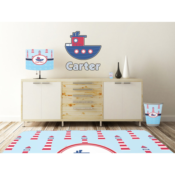 Light House & Waves Wall Graphic Decal Wooden Desk