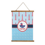 Light House & Waves Wall Hanging Tapestry - Tall (Personalized)