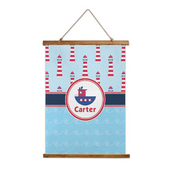 Light House & Waves Wall Hanging Tapestry (Personalized)