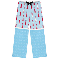 Light House & Waves Womens Pajama Pants - 2XL