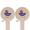 Light House & Waves Wooden 6" Food Pick - Round - Double Sided - Front & Back