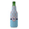 Light House & Waves Zipper Bottle Cooler - FRONT (bottle)