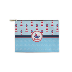 Light House & Waves Zipper Pouch - Small - 8.5"x6" (Personalized)