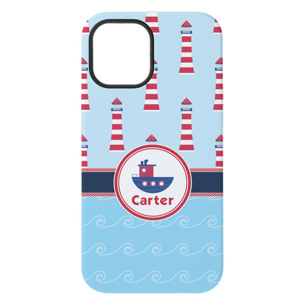 Light House & Waves iPhone 15 Plus Tough Case - Back