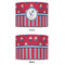 Sail Boats & Stripes 12" Drum Lampshade - APPROVAL (Fabric)