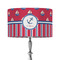 Sail Boats & Stripes 12" Drum Lamp Shade - Fabric (Personalized)