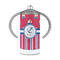 Sail Boats & Stripes 12 oz Stainless Steel Sippy Cups - FRONT