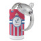 Sail Boats & Stripes 12 oz Stainless Steel Sippy Cups - Top Off