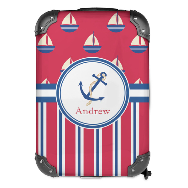 Sail Boats & Stripes 13" Hard Shell Backpacks - FRONT